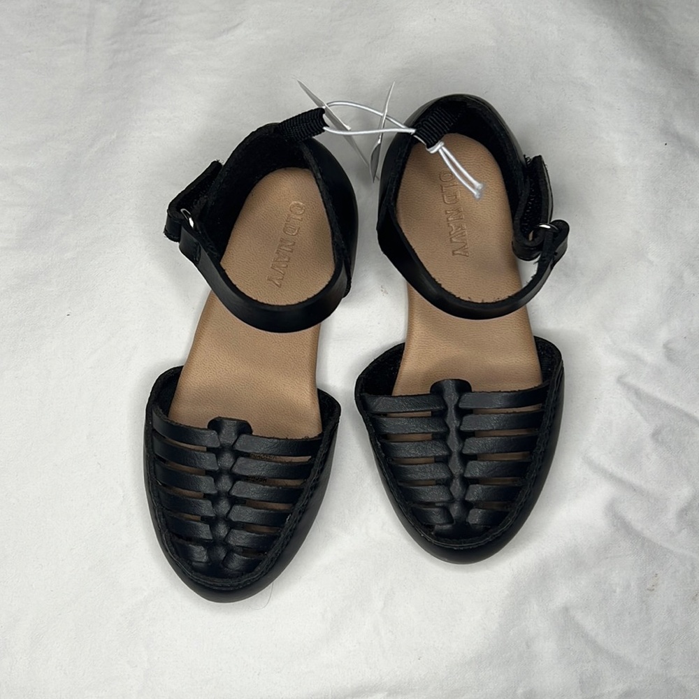 Old Navy Kids NWT Black Sandals Toddler Size 7